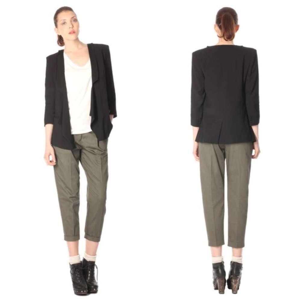 French Connection Nicole Old Tobacco Cotton Slim Fit Trouser Pants NWT Size 0